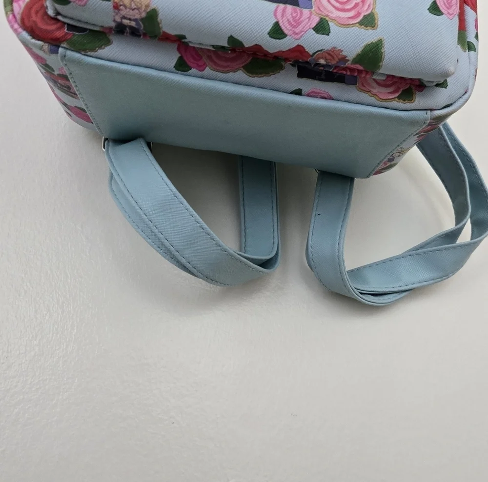 Ouran High School Host Club Light Blue Mini Backpack Blue Floral Character - Picture 6 of 9
